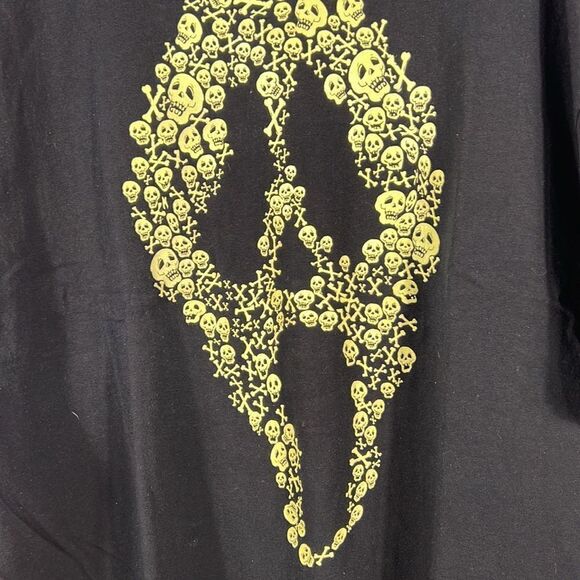 💀👻 Movie SCREAM Ghost Face Skulls Glow in the Dark Horror Tee 2XL - PERFECT! - Picture 5 of 7